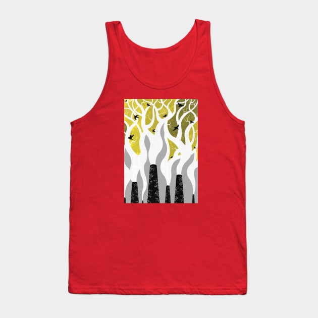 Carbon offset Tank Top by Neil Webb | Illustrator